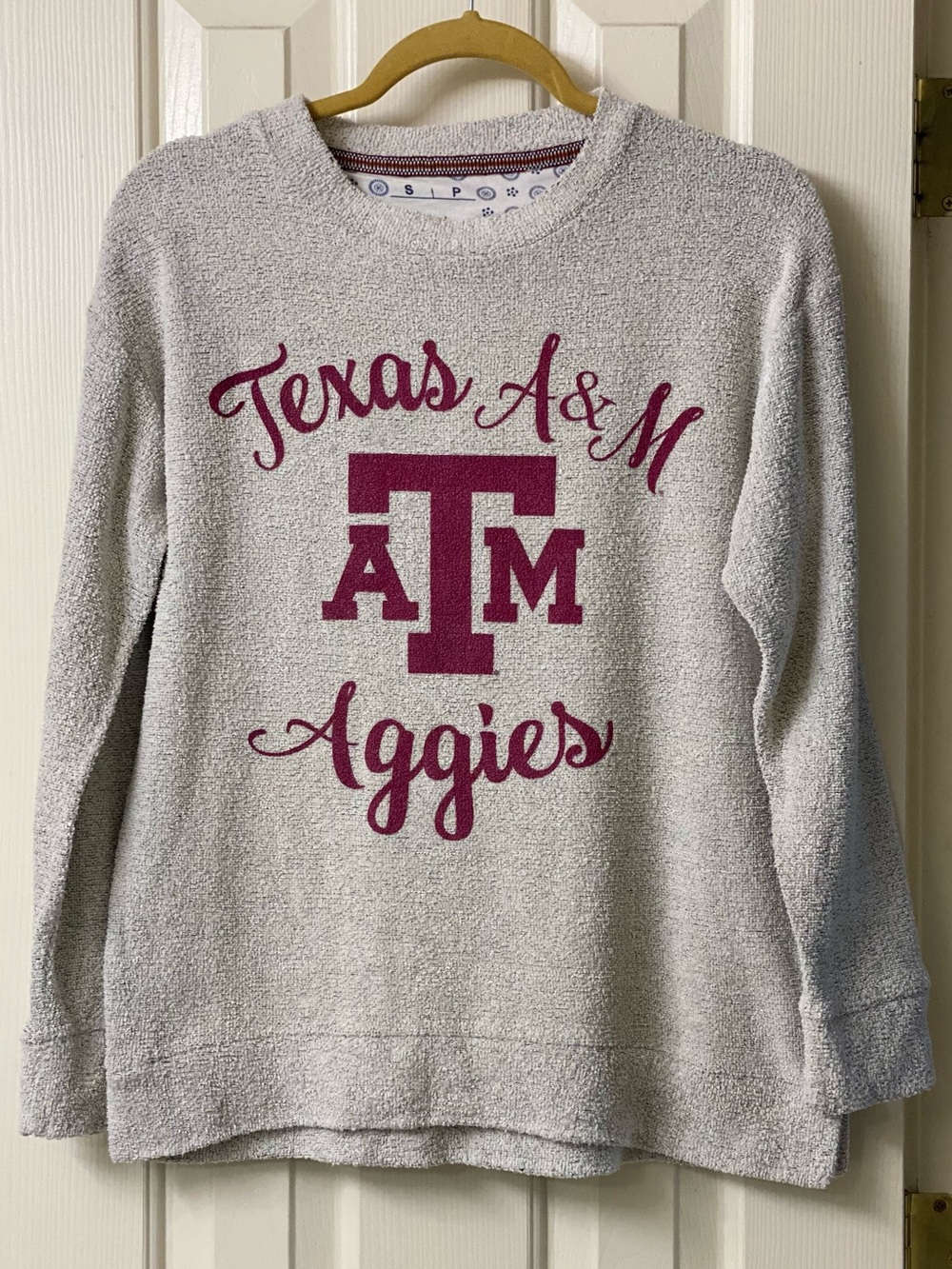 Pressbox By Royce Apparel Texas A&M Aggies Logo Cozy Sweatshirt Size Small